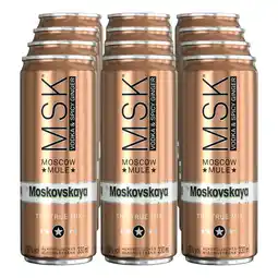 Netto Marken-Discount Moskovskaya MSK Moscow Mule 10,0 % vol 0,33 Liter, 12er Pack Angebot