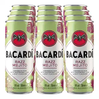 Netto Marken-Discount Bacardi Razz Mojito 10,0 % vol 0,25 Liter, 12er Pack Angebot