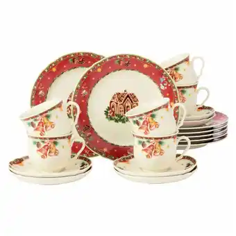 Netto Marken-Discount Seltmann Weiden Kaffeeservice Marieluise Weihnachtsnostalgie 18er Set Angebot