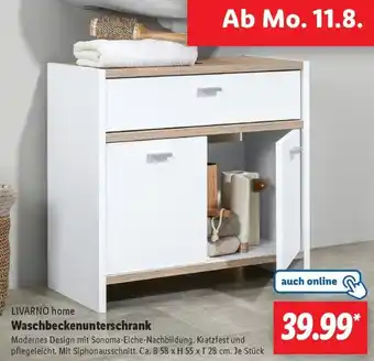 Lidl LIVARNO home Waschbeckenunterschrank Angebot