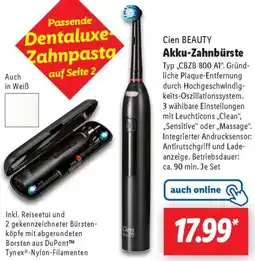 Lidl Cien BEAUTY Akku-Zahnbürste Angebot