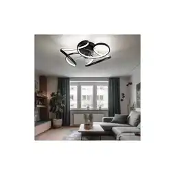 Netto Marken-Discount LED Deckenventilator, Fernbedienung, dimmbar, CCT, schwarz Angebot