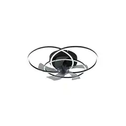 Netto Marken-Discount LED Deckenventilator, schwarz, dimmbar, Fernbedienung, D 58 cm Angebot
