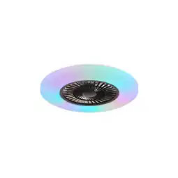 Netto Marken-Discount LED Deckenventilator, schwarz, dimmbar Fernbedienung, D 59,5 cm Angebot