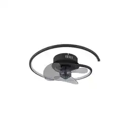 Netto Marken-Discount LED Deckenventilator, Fernbedienung, schwarz, CCT, D 45 cm Angebot