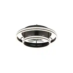 Netto Marken-Discount LED Deckenventilator, Fernbedienung, dimmbar, schwarz, D 60 cm Angebot