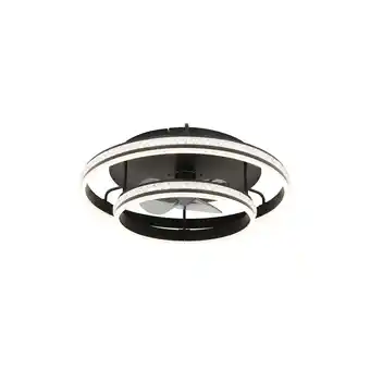 Netto Marken-Discount LED Deckenventilator, Fernbedienung, dimmbar, schwarz, D 60 cm Angebot