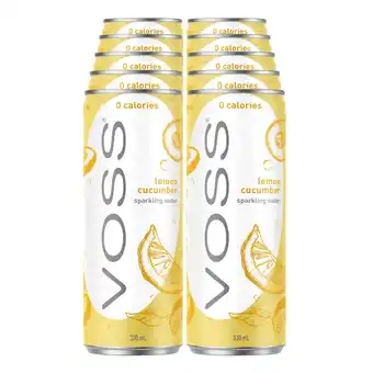 Netto Marken-Discount Voss Sparkling Water Lemon & Cucumber 0,33 Liter Dose, 10er Pack Angebot