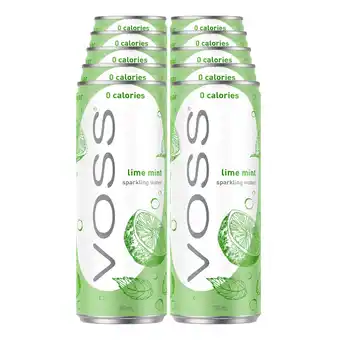 Netto Marken-Discount Voss Sparkling Water Lime & Mint 0,33 Liter Dose, 10er Pack Angebot
