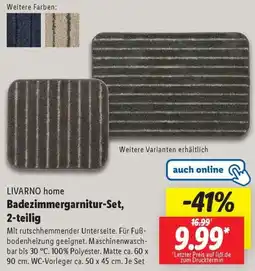 Lidl LIVARNO home Badezimmergarnitur-Set, 2-teilig Angebot