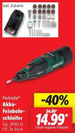 Lidl Parkside Akku Feinbohrschleifer Angebot