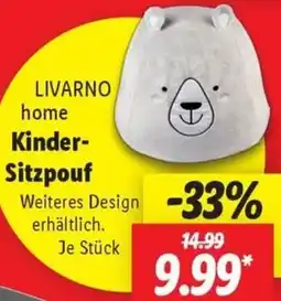Lidl LIVARNO home Kinder Sitzpouf Angebot