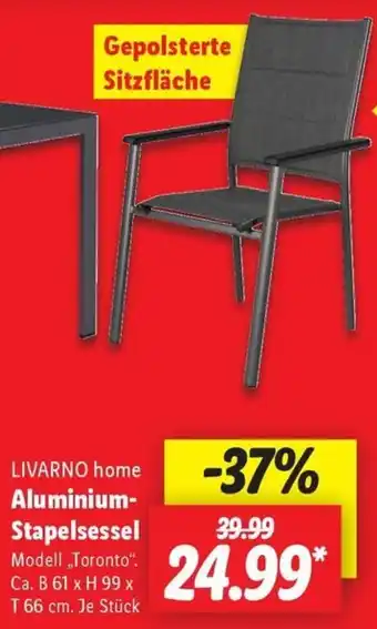 Lidl LIVARNO home Aluminium Stapelsessel Angebot