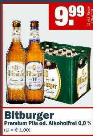 Bitburger Premium Pils Oder Alkoholfrei Angebot bei Fränky Getränke