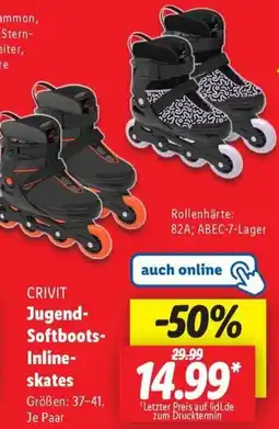 Lidl CRIVIT Jugend Softboots Inlineskates Angebot
