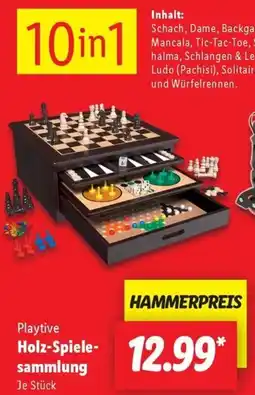 Lidl Playtive Holz-Spielesammlung Angebot
