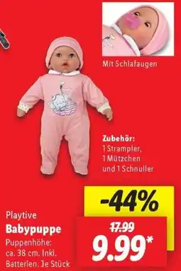 Lidl Playtive Babypuppe Angebot