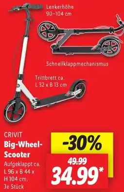 Lidl CRIVIT Big-Wheel Scooter Angebot