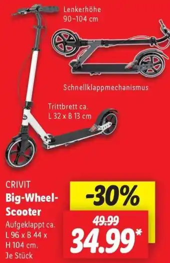 Lidl CRIVIT Big-Wheel Scooter Angebot