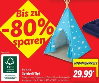 Lidl Playtive Spielzelt Tipi Angebot