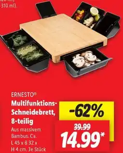 Lidl ERNESTO Multifunktions Schneidebrett, 8-teilig Angebot