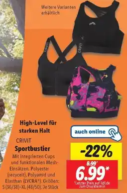 Lidl CRIVIT Sportbustier Angebot