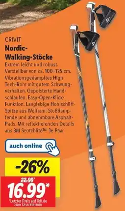 Lidl CRIVIT Nordic Walking-Stöcke Angebot
