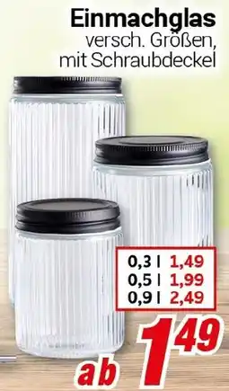 CENTERSHOP Einmachglas Angebot