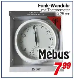 CENTERSHOP Mebus Funk-Wanduhr Angebot