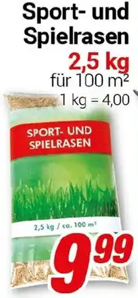CENTERSHOP Sport- und Spielrasen Angebot