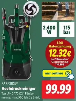 Lidl PARKSIDE Hochdruckreiniger Angebot