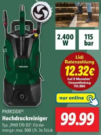Lidl PARKSIDE Hochdruckreiniger Angebot