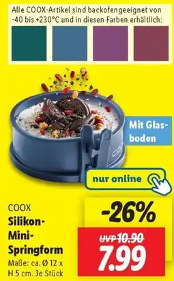 Lidl COOX Silikon Mini Springform Angebot