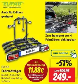 Lidl EUFAB Fahrradträger Angebot