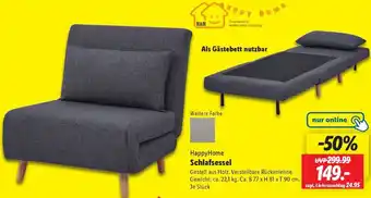 Lidl HappyHome Schlafsessel Angebot
