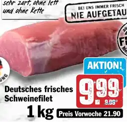 HIT Deutsches frisches Schweinefilet Angebot