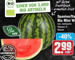 HIT Spanien/Italien Bio Mini Wassermelone Angebot