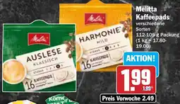 HIT Melitta Kaffeepads Angebot
