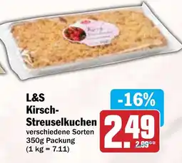 HIT L&S Kirsch Streuselkuchen Angebot