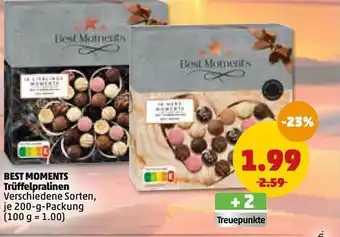 PENNY Best Moments Trüffelpralinen Angebot