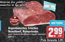 HIT Argentinisches frisches Roastbeef, Rumpsteaks Angebot