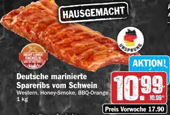 HIT Deutsche marinierte Spareribs vom Schwein Angebot