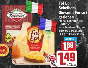 HIT Fol Epi Scheiben, Giovanni Ferrari gerieben Angebot