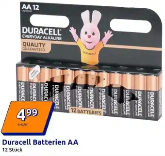 Action Duracell Batterien AA Angebot