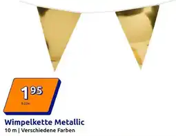 Action Wimpelkette Metallic Angebot