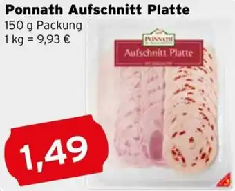 CAP Markt Ponnath Aufschnitt Platte Angebot