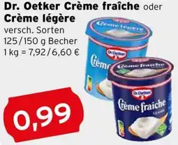 CAP Markt Dr. Oetker Crème fraîche oder Crème légère Angebot