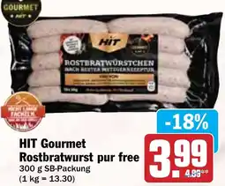 HIT HIT Gourmet Rostbratwurst pur free Angebot