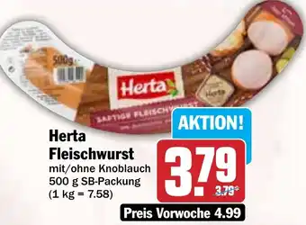 HIT Herta Fleischwurst Angebot