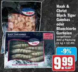 HIT Haak & Christ Black Tiger Gambas oder Blanchierte Garnelen Angebot